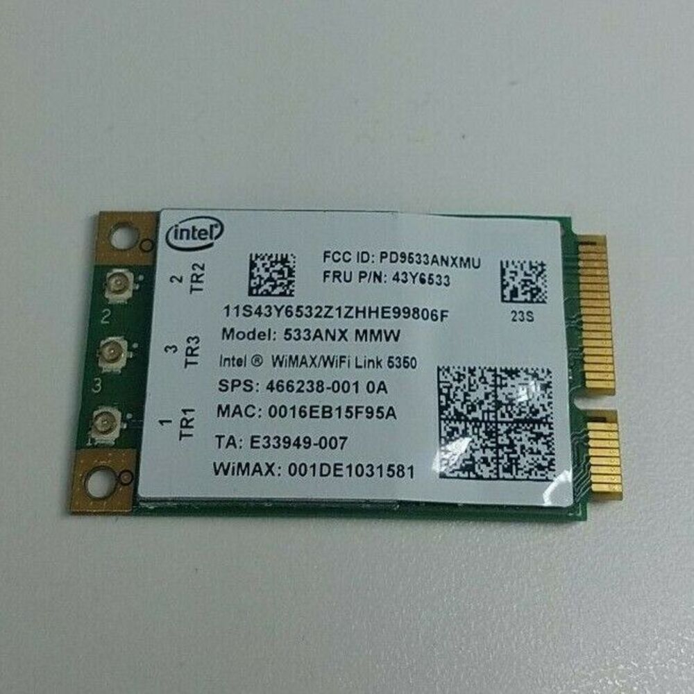 Intel HP 5350 533ANX Mini PCIe WLAN Wireless WIFI Card WiMax SPS:466238-001